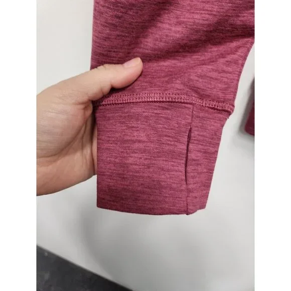 Crane Womens Activewear Hoodie Size Medium Pink Cowl Neck Long Sleeve Pullover - Picture 4 of 8